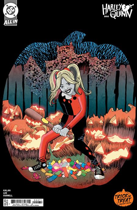 10/23/2024 HARLEY QUINN #44 CVR D KELLEY JONES TRICK OR TREAT CARD STOCK VAR  DC COMICS   