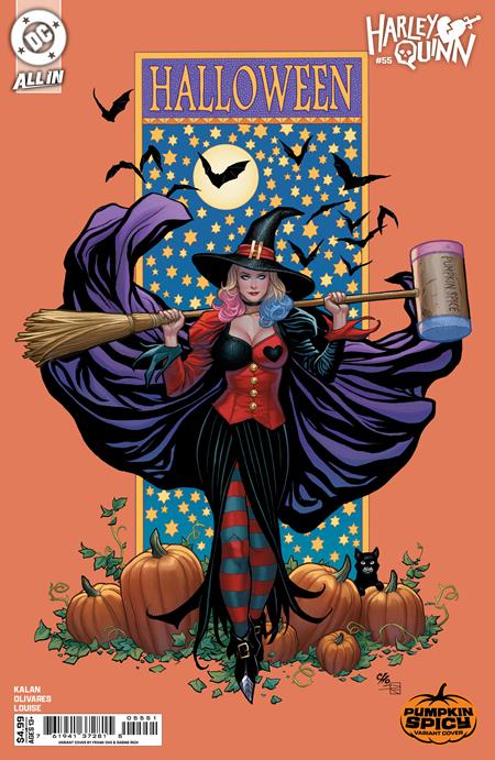 HARLEY QUINN #55 CVR E FRANK CHO PUMPKIN SPICY CARD STOCK VARIANT 2025 Harley Quinn DC COMICS