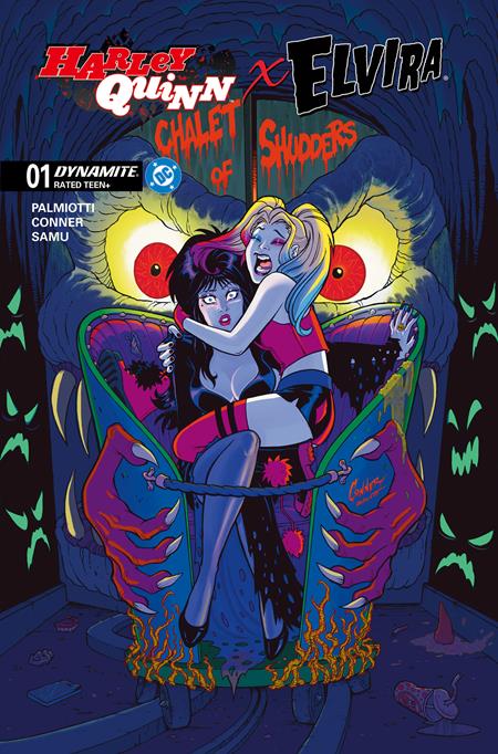 HARLEY QUINN X ELVIRA #1 CVR M 1:10 AMANDA CONNER ORIGINAL VARIANT 2025 DYNAMITE ENTERTAINMENT