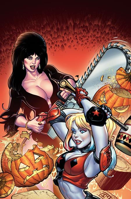 HARLEY QUINN X ELVIRA #1 CVR U 1:40 CHAD HARDIN VIRGIN VARIANT 2025 DYNAMITE ENTERTAINMENT