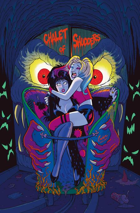 HARLEY QUINN X ELVIRA #1 CVR V 1:50 AMANDA CONNER VIRGIN VARIANT 2025 DYNAMITE ENTERTAINMENT