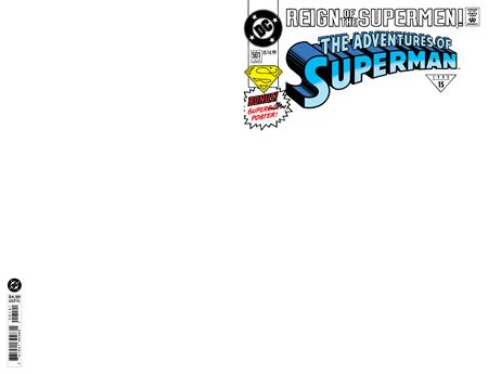 10/07/2026 ADVENTURES OF SUPERMAN #501 FACSIMILE EDITION CVR B BLANK CARD STOCK VARIANT DC COMICS