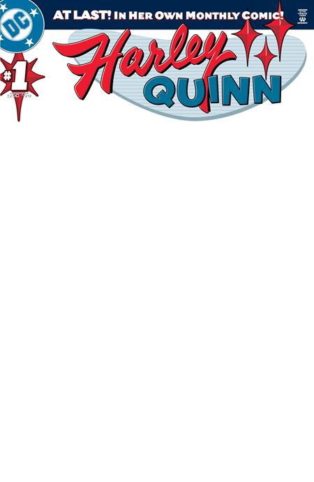 10/28/2026 HARLEY QUINN #1 FACSIMILE EDITION CVR B BLANK CARD STOCK VARIANT DC COMICS