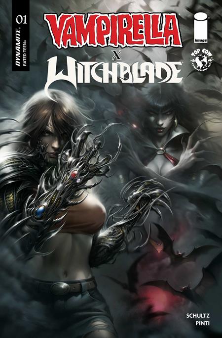 09/23/2026 VAMPIRELLA X WITCHBLADE SPECIAL #1 (ONE SHOT) CVR O FRANCESCO MATTINA FOIL VARIANT DYNAMITE ENTERTAINMENT