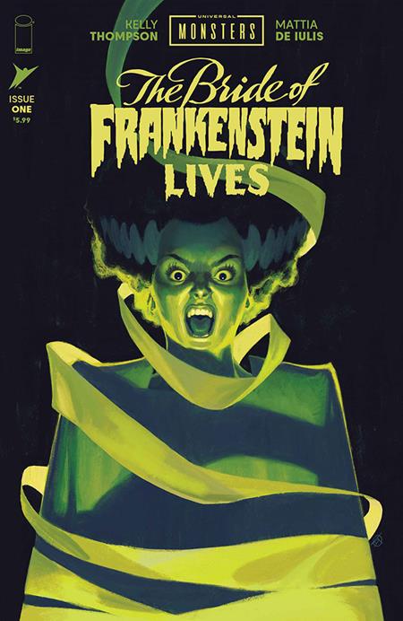10/28/2026 UNIVERSAL MONSTERS BRIDE OF FRANKENSTEIN LIVES #1 (OF 4) 1:100 DAVID TALASKI FOIL VARIANT