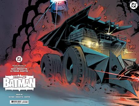 12/25/2024 ABSOLUTE BATMAN #2 2ND PRINT COVER D 1:25 DRAGOTTA BATMOBILE WRAPAROUND VARIANT