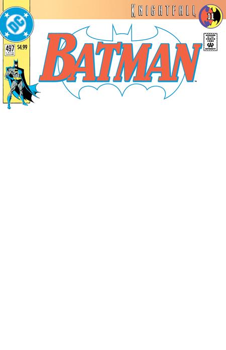 11/04/2026 BATMAN #497 FACSIMILE EDITION CVR B BLANK CARD STOCK VAR DC COMICS