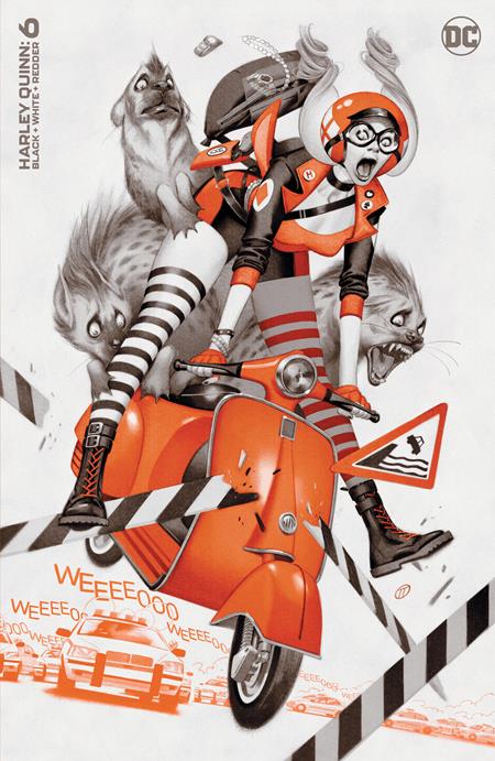 HARLEY QUINN BLACK WHITE REDDER #6 (OF 6) CVR B JULIAN TOTINO TEDESCO VARIANT 2023 DC COMICS