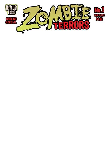 12/10/2025 ZOMBIE TERROR #1 UNDEAD SPECIAL (ONE SHOT) CVR C SKETCH COVER VARIANT (MR) ONI PRESS