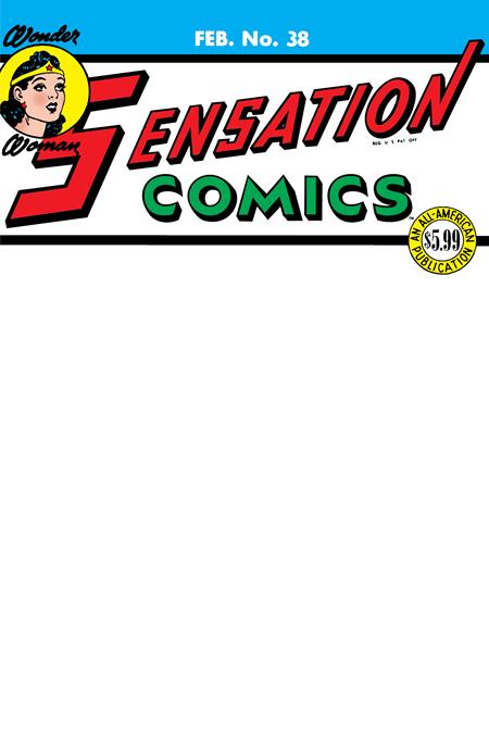 12/17/2025 SENSATION COMICS #38 FACSIMILE EDITION CVR C BLANK VARIANT