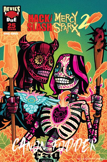 12/09/2026 HACK SLASH MERCY SPARX CANON FODDER #1 (ONE SHOT) 1:25 J GONZO FOIL VARIANT (MR) MASSIVE PUBLISHING