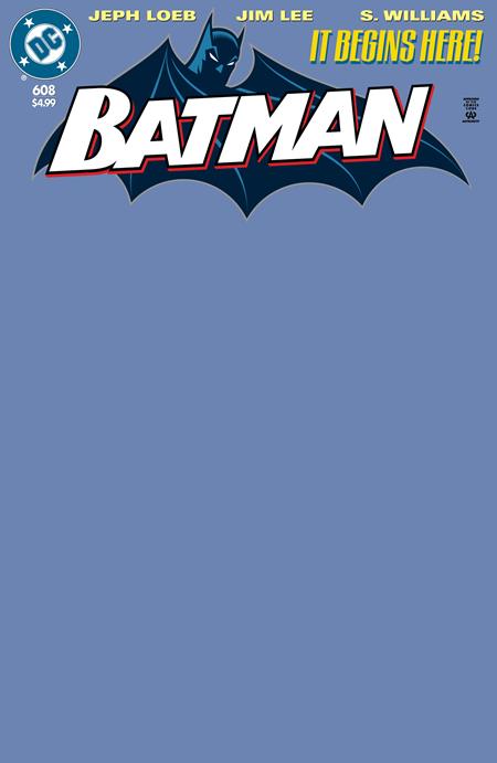 01/01/2025 BATMAN #608 FACSIMILE EDITION CVR C BLANK CARD STOCK VARIANT DC COMICS