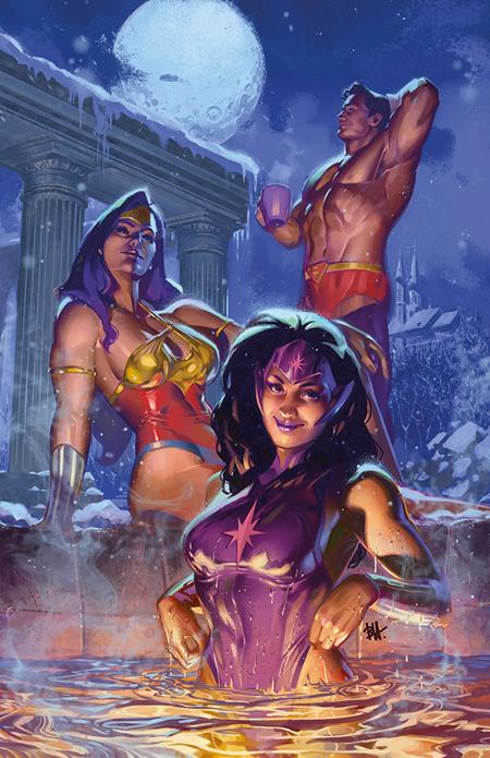 01/28/2026 JUSTICE LEAGUE UNLIMITED #15 CVR F BEN HARVEY SWEATER WEATHER CARD STOCK VAR (DC K.O.) DC COMICS