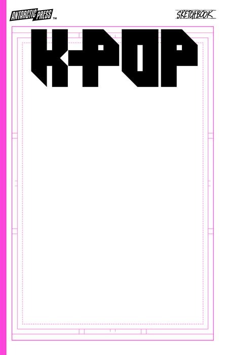 K-POP BLANK SKETCHBOOK KPOP 2026 IMAGE COMICS
