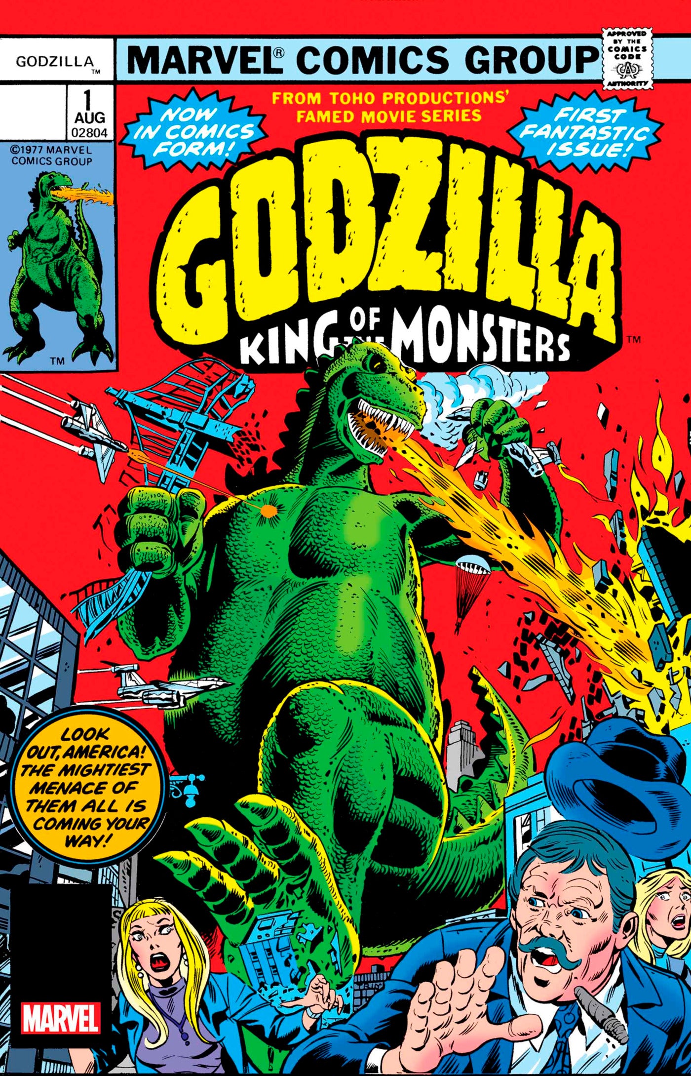 GODZILLA #1 FACSIMILE ED 2024 Godzilla MARVEL PRH   