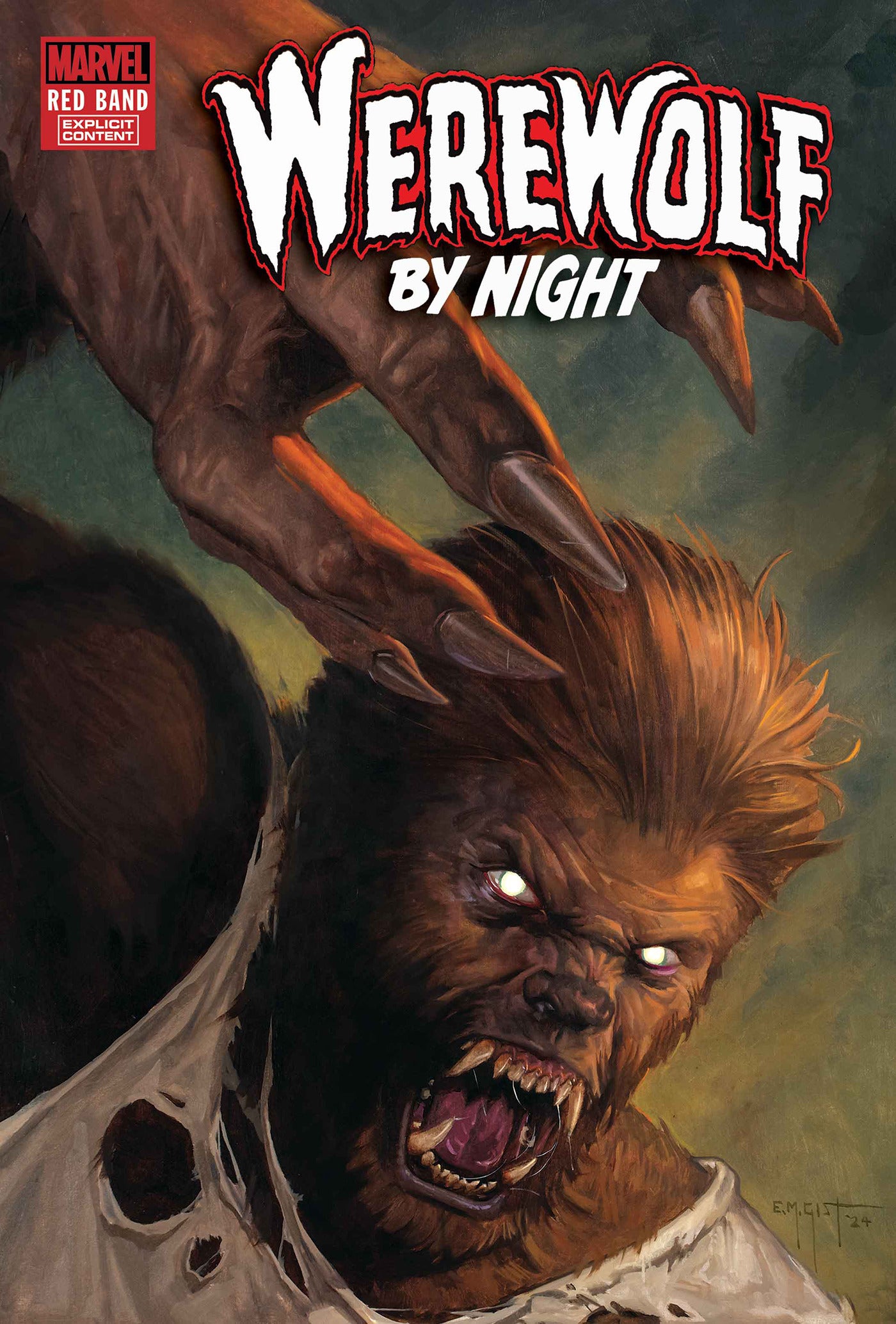 08/14/2024 WEREWOLF BY NIGHT RED BAND #1  MARVEL COMICS   