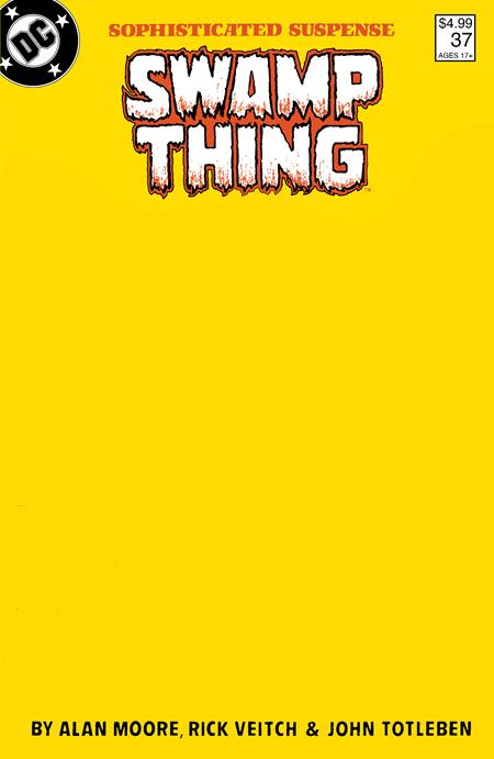 SAGA OF THE SWAMP THING #37 FACSIMILE BLANK CARD STOCK VARIANT (MR) 2025 (1ST APP JOHN CONSTANTINE) Swamp Thing DC COMICS