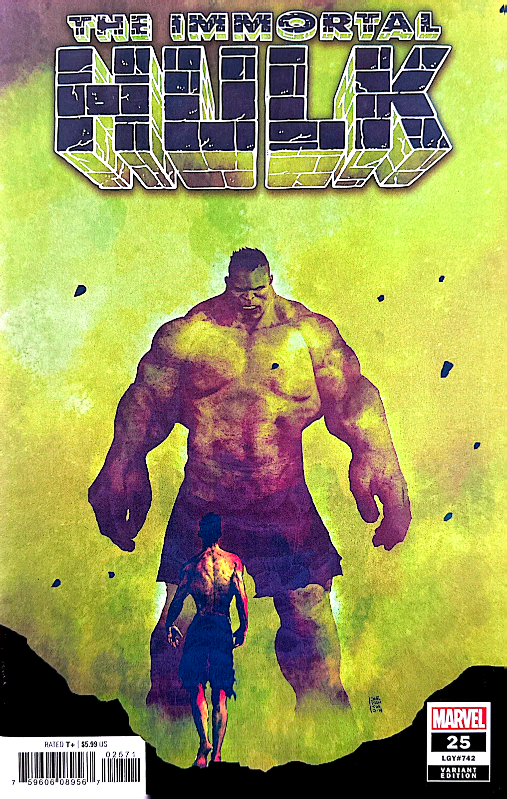 IMMORTAL HULK #25 SORRENTINO 1:25 VARIANT 2019 comic book MARVEL COMICS   