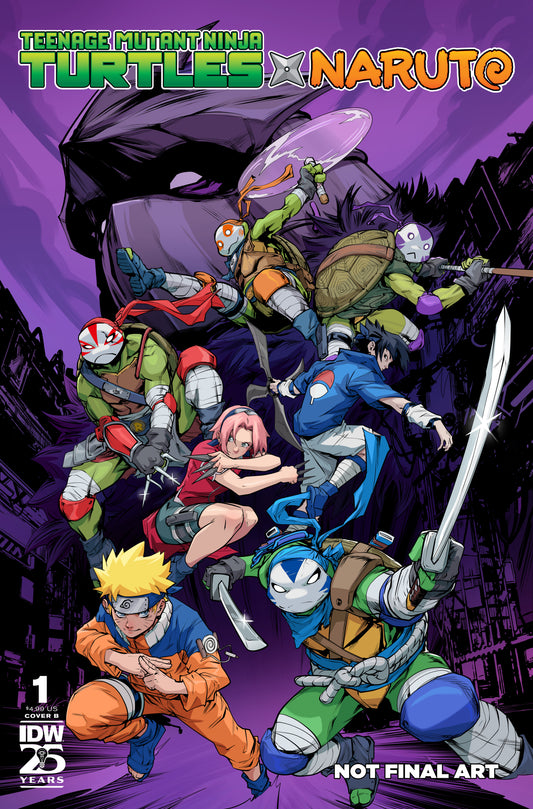 10/16/2024 TEENAGE MUTANT NINJA TURTLES X NARUTO #1 CVR B PRASETYA  IDW-PRH   