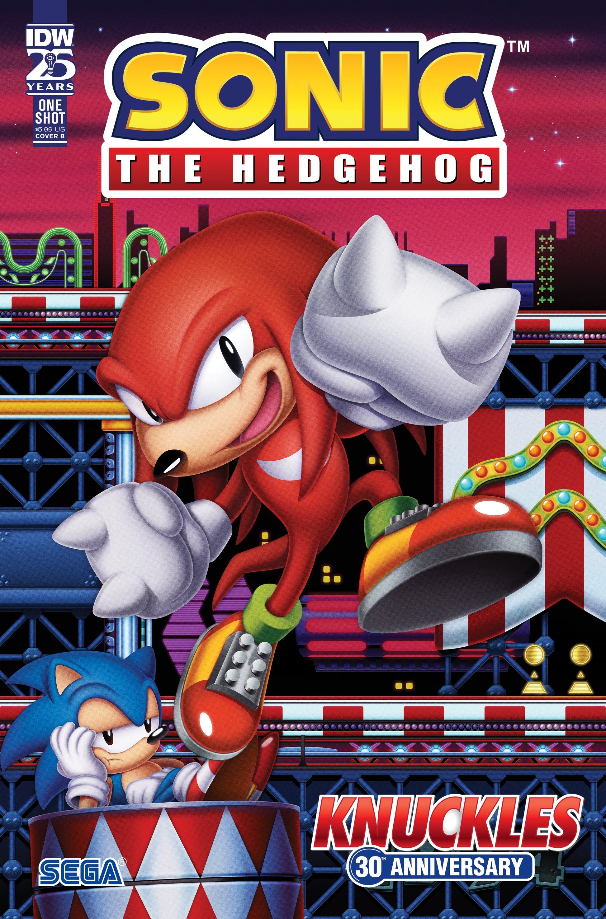 10/30/2024 SONIC THE HEDGEHOG KNUCKLES 30TH ANN SPECIAL #1 CVR B HUGHES  IDW-PRH   