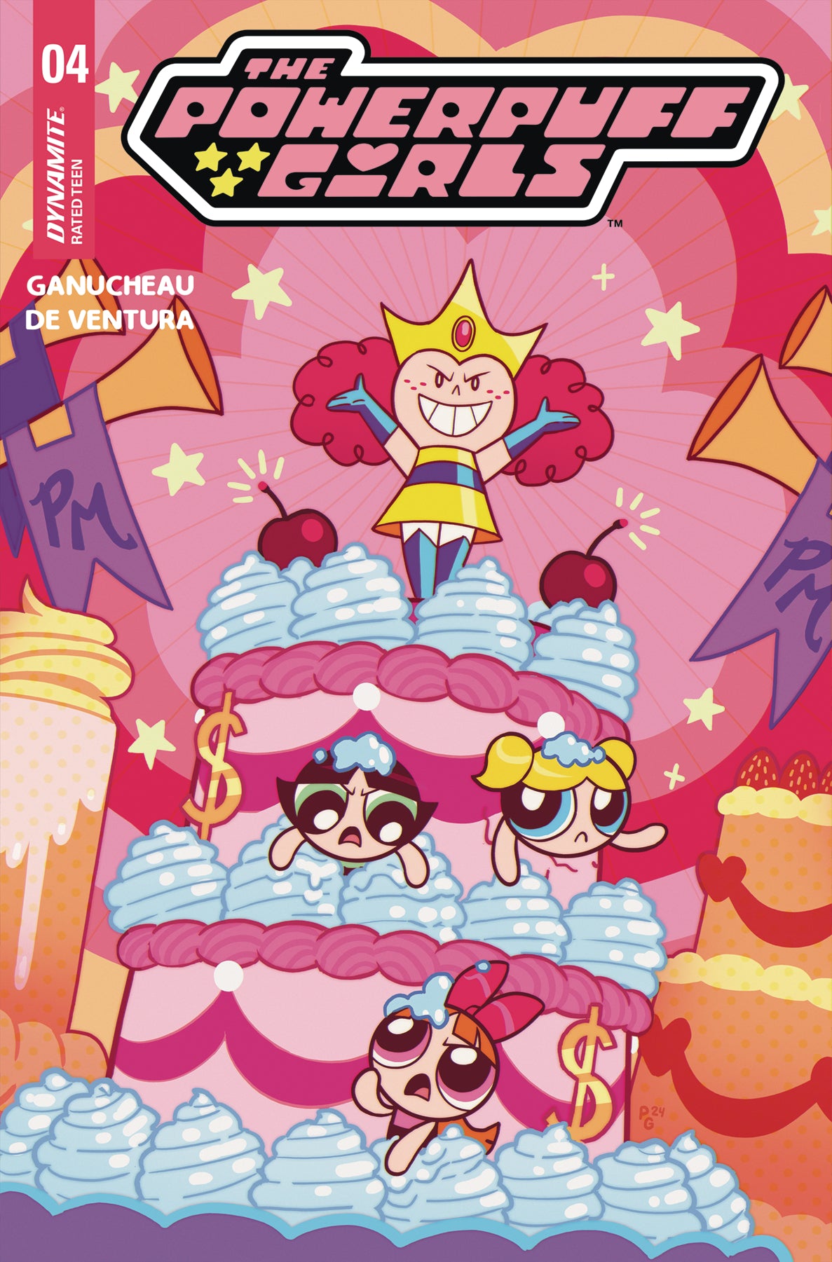 10/16/2024 POWERPUFF GIRLS #4 CVR A GANUCHEAU  DYNAMITE   