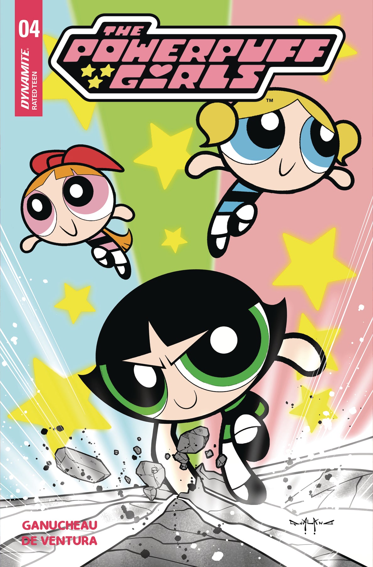 10/16/2024 POWERPUFF GIRLS #4 CVR D QUALANO  DYNAMITE   