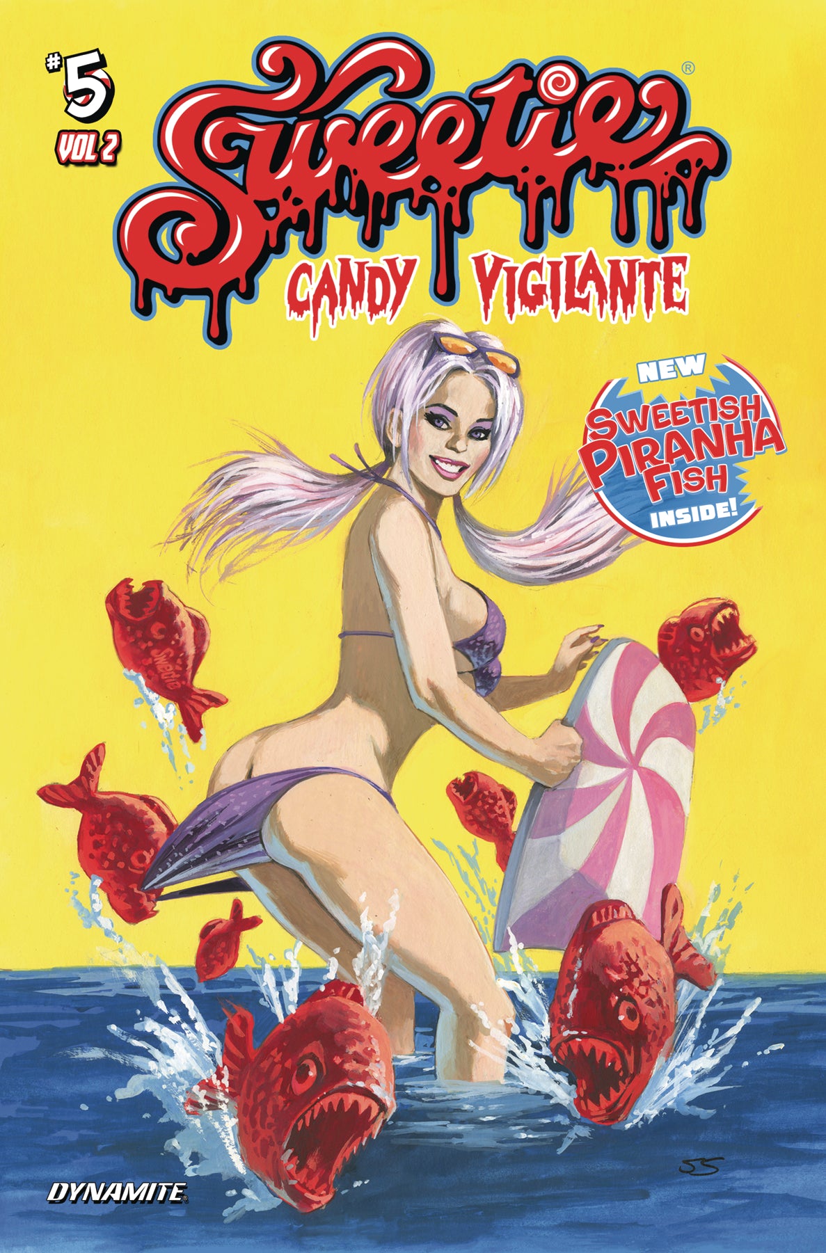 10/30/2024 SWEETIE CANDY VIGILANTE VOL 2 #5 CVR C SISTILLI YELLOW (MR)  DYNAMITE   