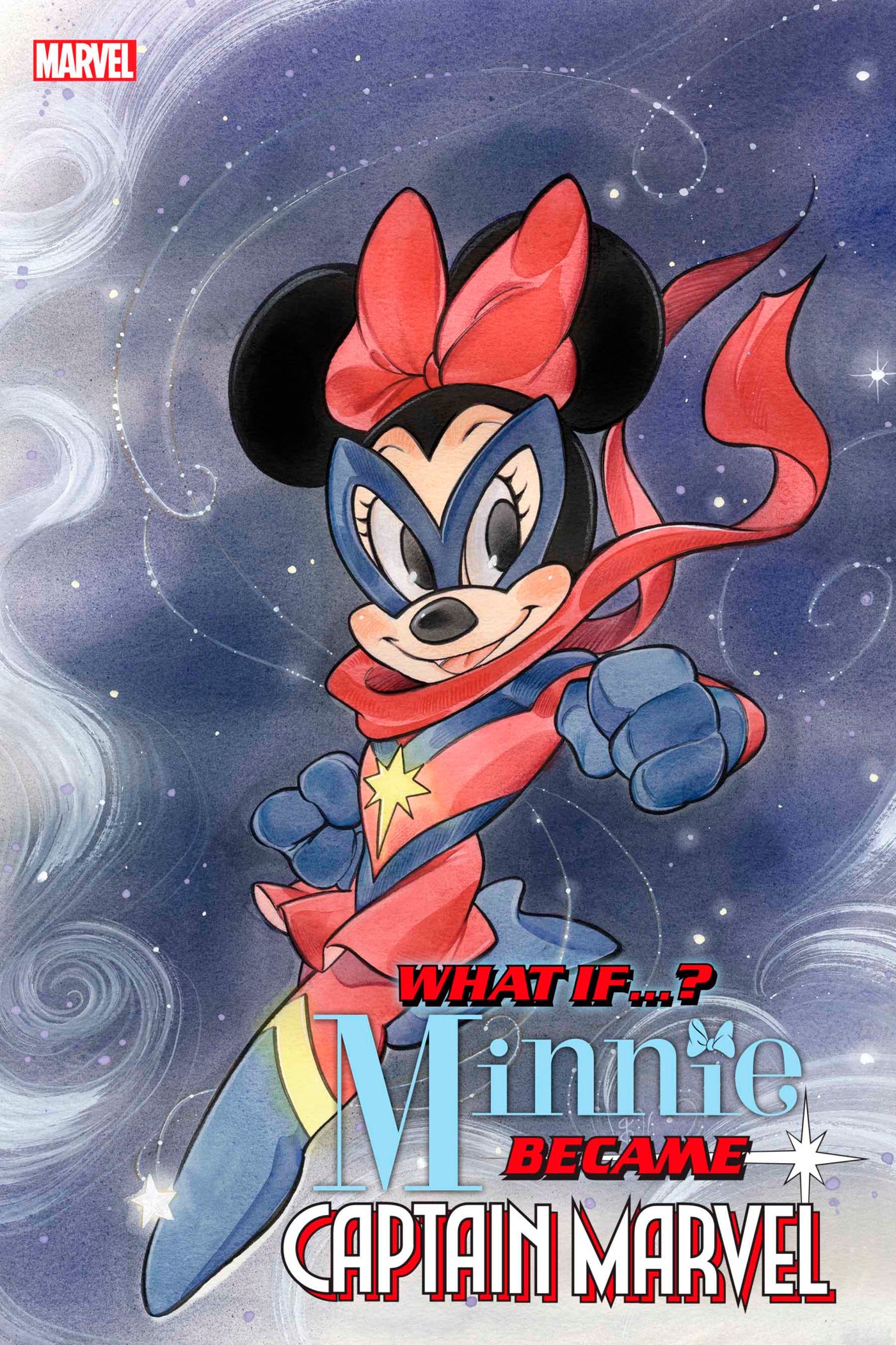 11/20/2024 WHAT IF MINNIE BECAME CAPTAIN MARVEL #1 PEACH MOMOKO VAR  MARVEL PRH   