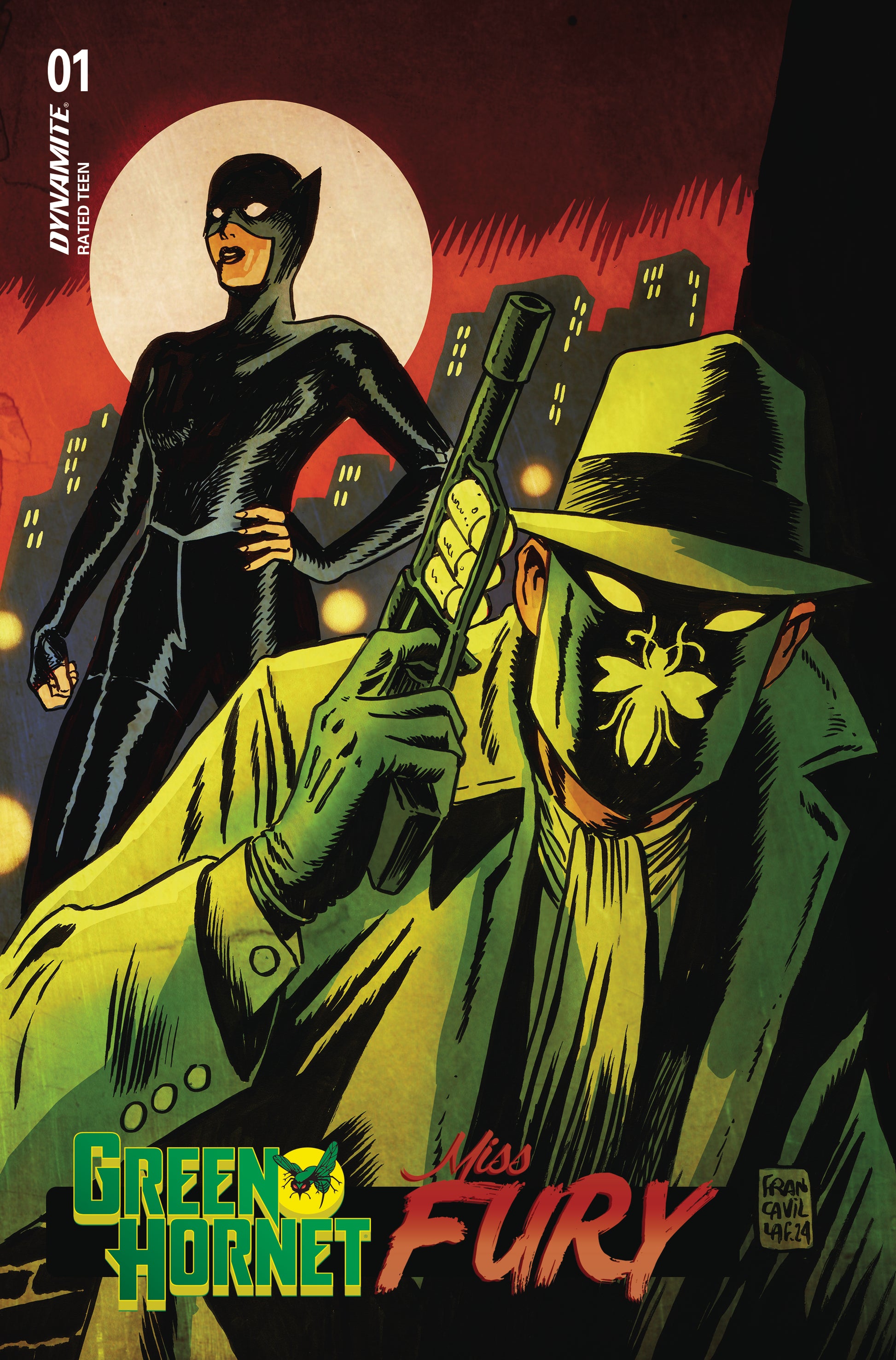 11/27/2024 GREEN HORNET MISS FURY #1 CVR A FRANCAVILLA  DYNAMITE   