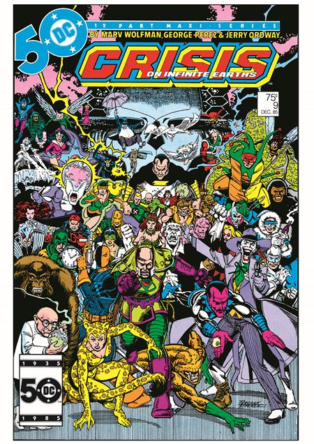 12/18/2024 CRISIS ON INFINITE EARTHS #9 FACSIMILE EDITION CVR A GEORGE PEREZ  DC COMICS   