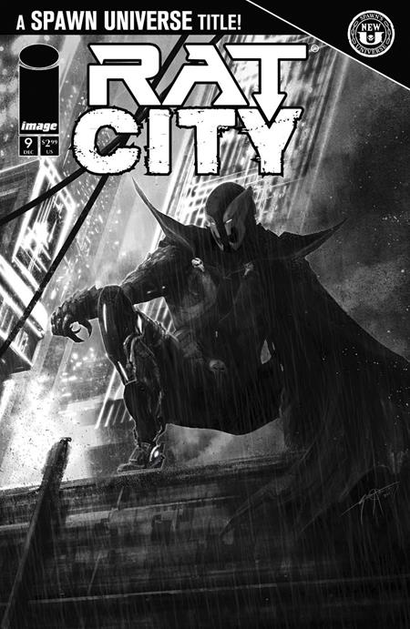 12/18/2024 SPAWN RAT CITY #9 CVR C SETH ADAMS B&W VAR  IMAGE COMICS   