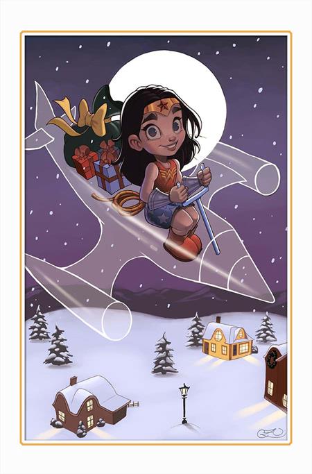 12/18/2024 WONDER WOMAN #16 CVR D CHRISSIE ZULLO DC WINTER WONDERLAND CARD STOCK VARIANT Wonder Woman DC COMICS