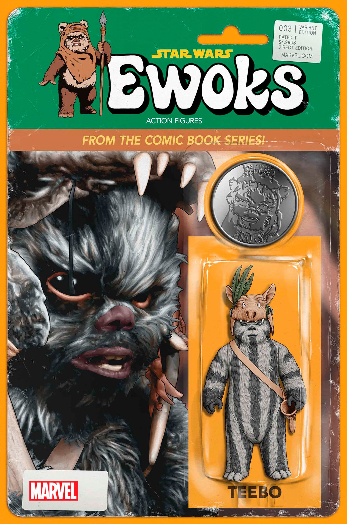 12/18/2024 STAR WARS EWOKS #3 (OF 4) JTC ACTION FIGURE VAR  MARVEL PRH   