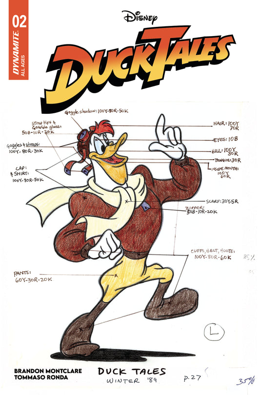 12/04/2024 DUCKTALES #2 CVR E CLASSIC CHARACTER ART (C: 1-0-0)  DYNAMITE   