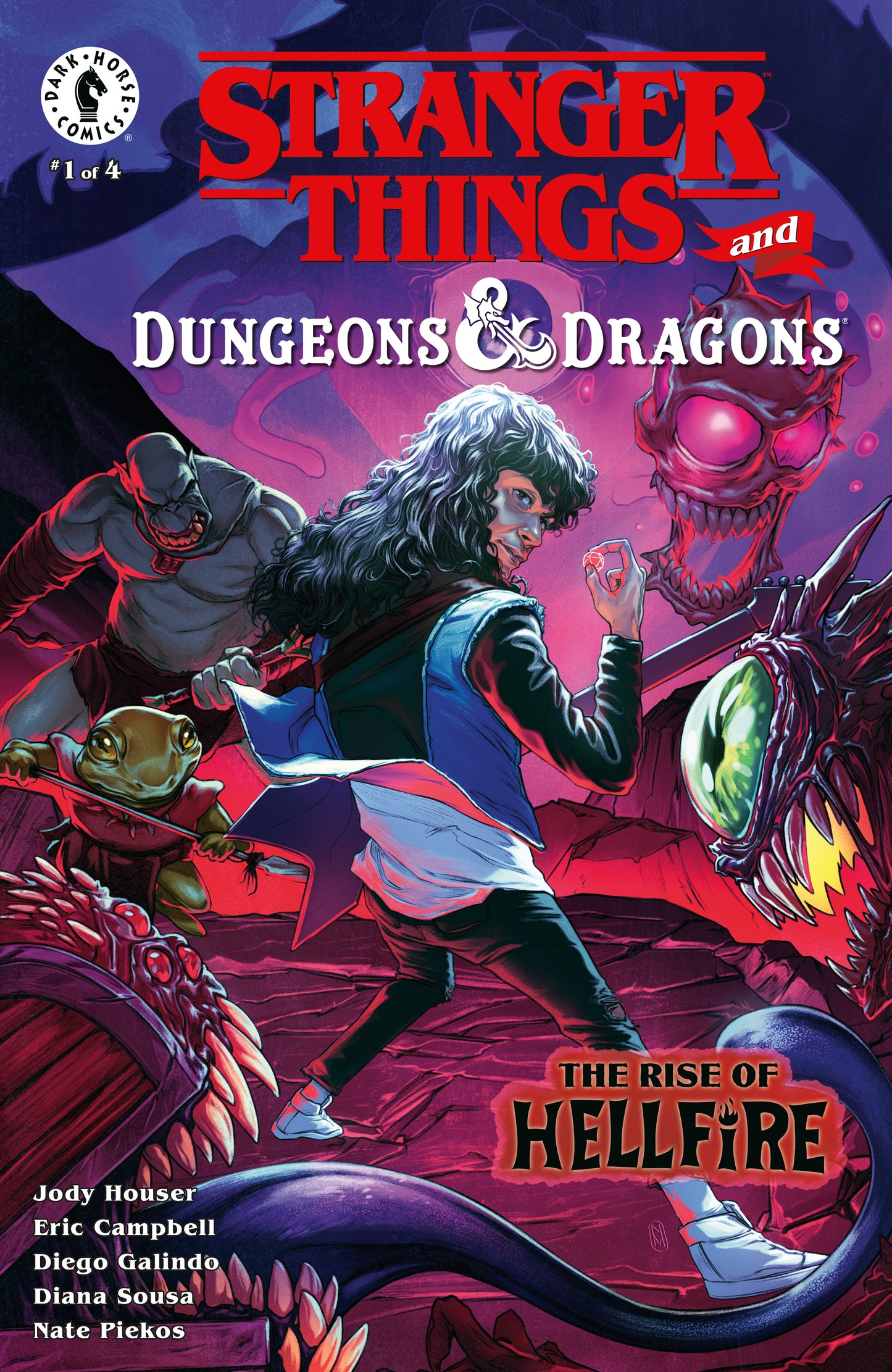 02/19/2025 STRANGER THINGS D&D RISE OF HELLFIRE #1 CVR E MALAVIA  DARK HORSE PRH   