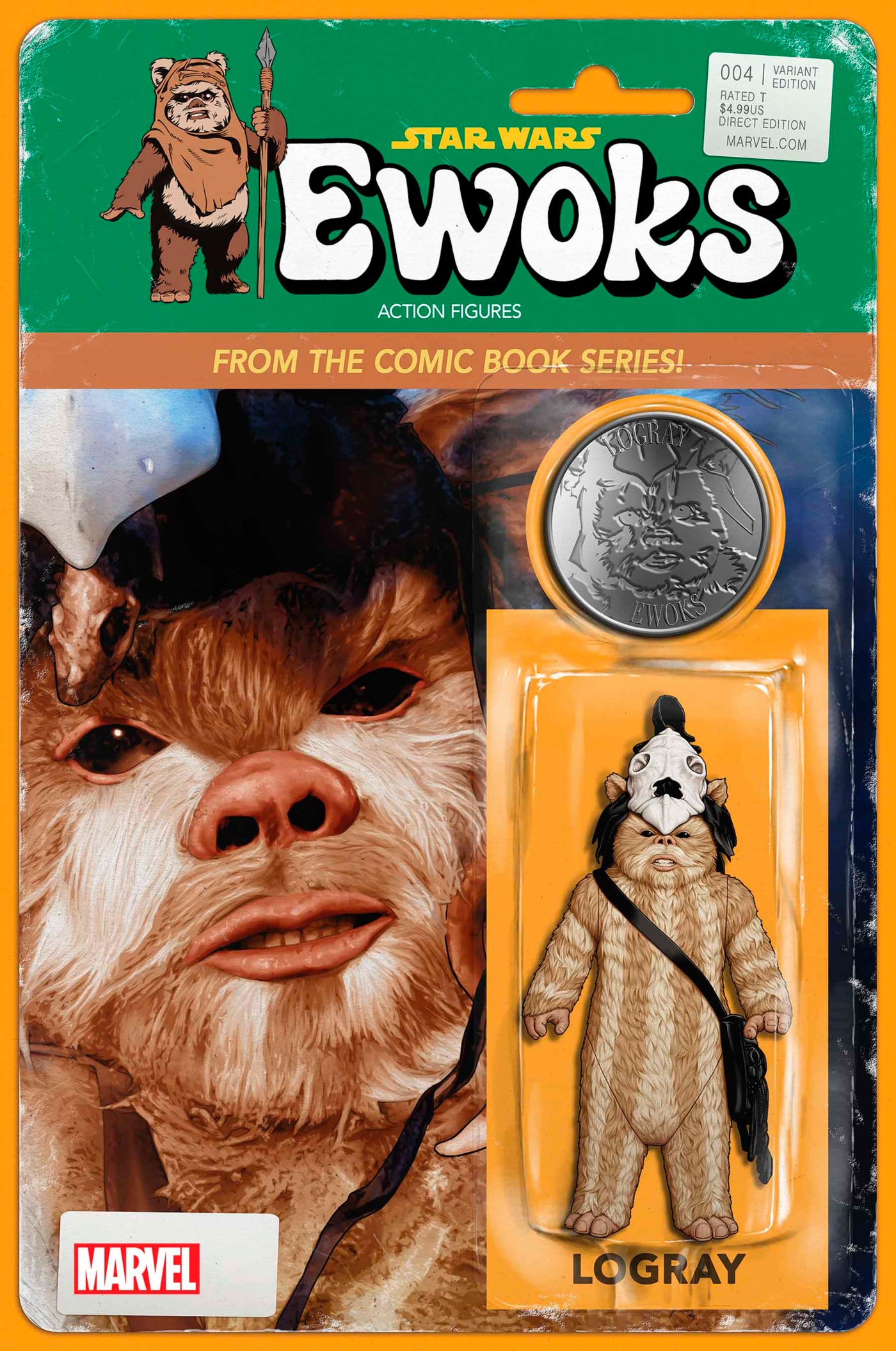 01/29/2025 STAR WARS EWOKS #4 (OF 4) JTC ACTION FIGURE VAR  MARVEL PRH   