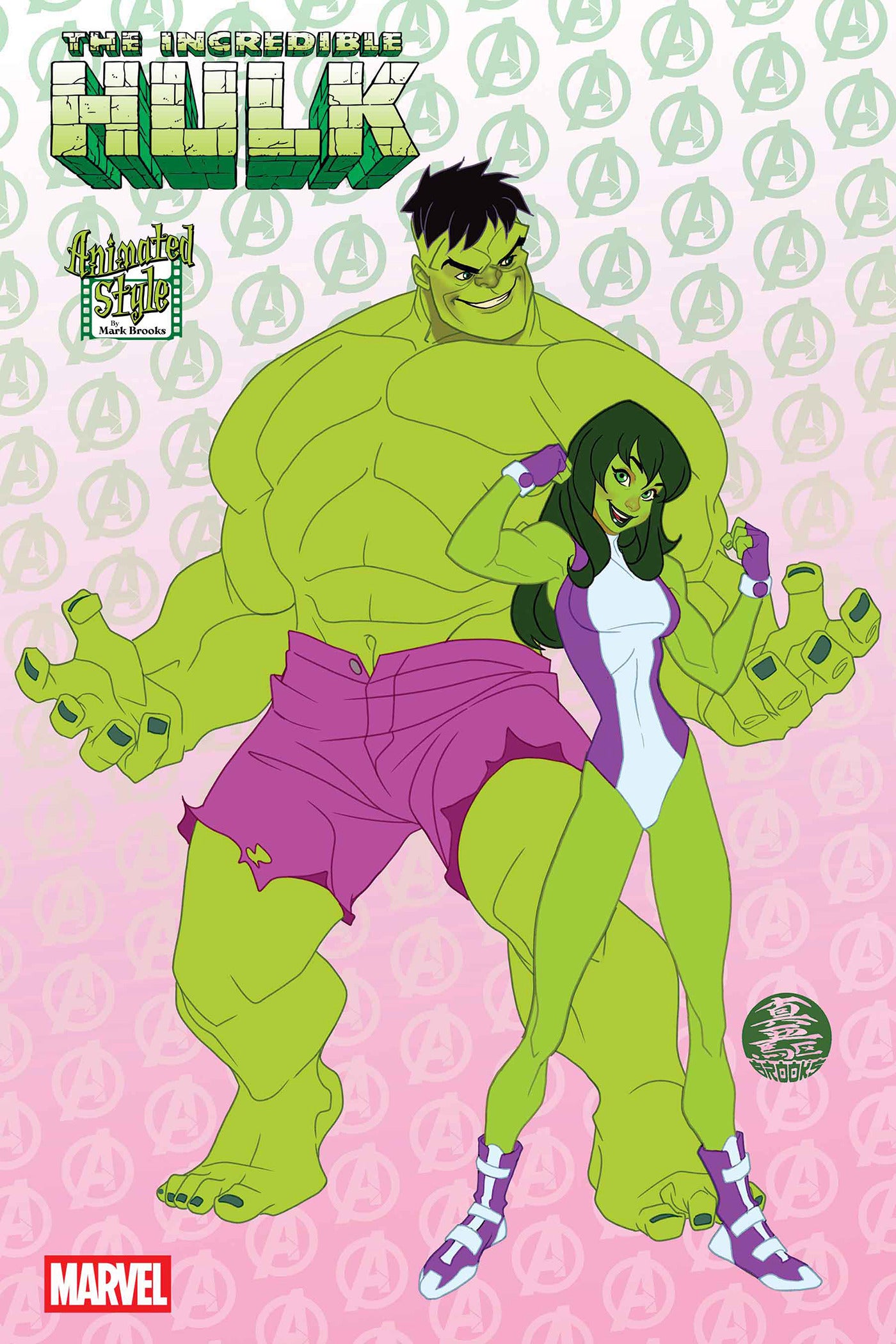 02/19/2025 INCREDIBLE HULK #22 MARK BROOKS ANIMATED-STYLE VARIANT MARVEL PRH