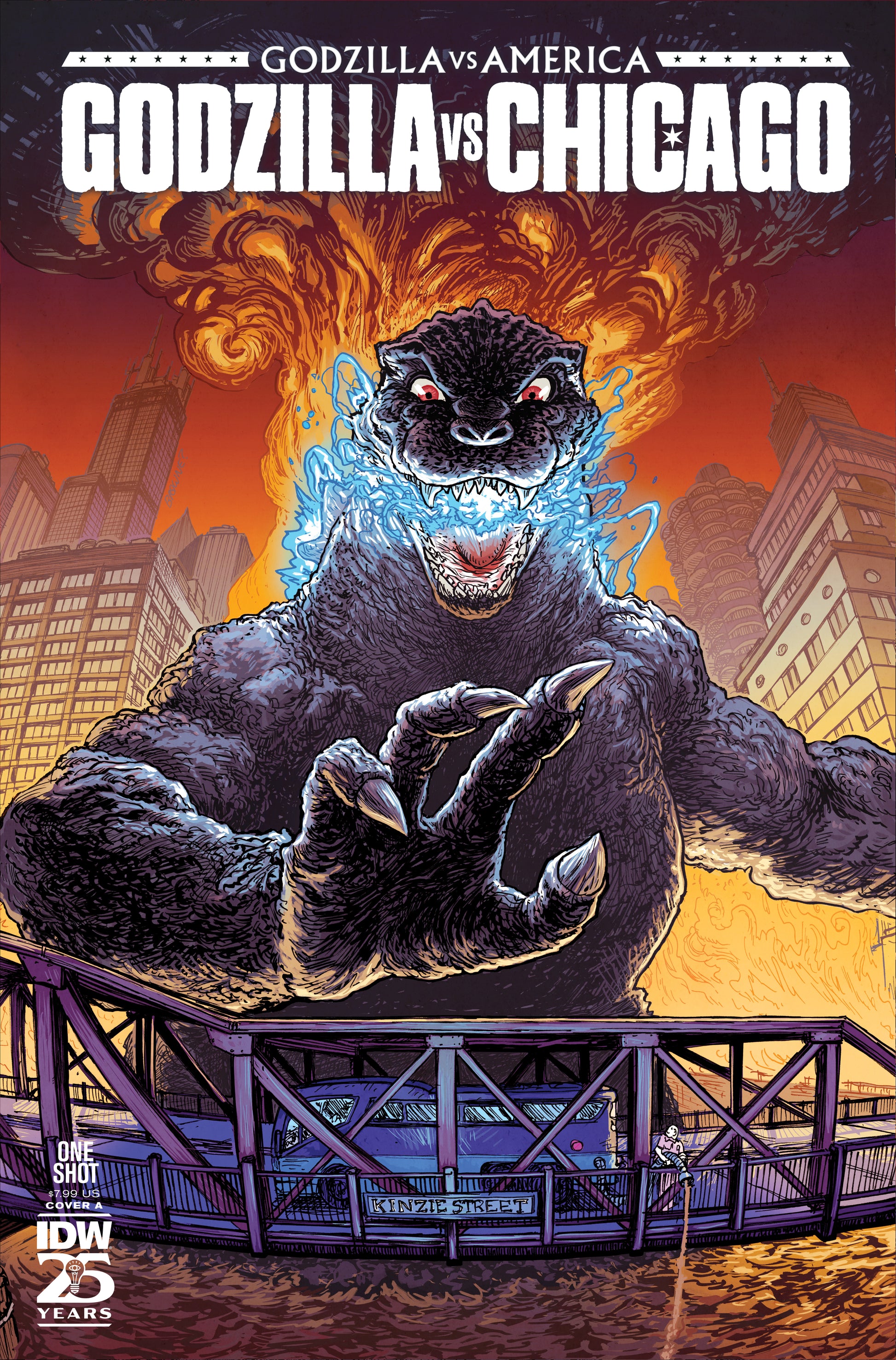 02/26/2025 GODZILLA VS AMERICA CHICAGO #1 CVR A BROWNE IDW-PRH