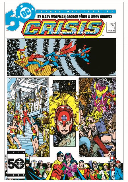 02/19/2025 CRISIS ON INFINITE EARTHS #11 FACSIMILE EDITION CVR A GEORGE PEREZ DC COMICS