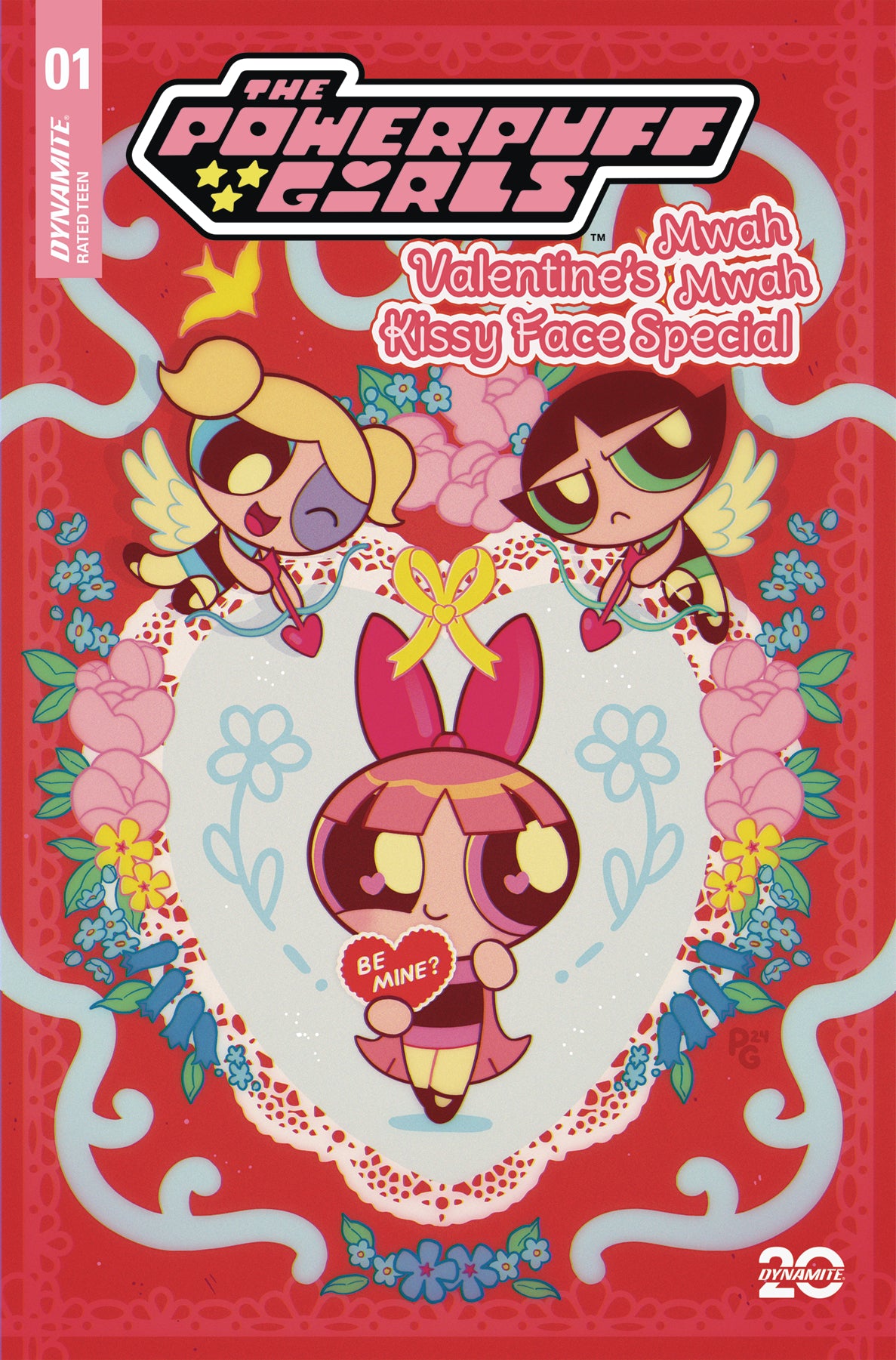 02/12/2025 POWERPUFF GIRLS VALENTINES KISSY FACE SP #1 CVR A GANUCHEAU DYNAMITE