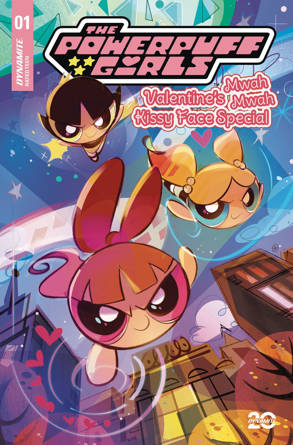 02/12/2025 POWERPUFF GIRLS VALENTINES KISSY FACE SP #1 CVR B BALDARI DYNAMITE