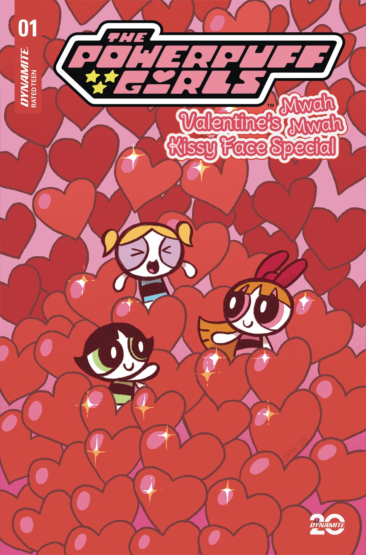 02/12/2025 POWERPUFF GIRLS VALENTINES KISSY FACE SP #1 CVR C GANUCHEAU DYNAMITE