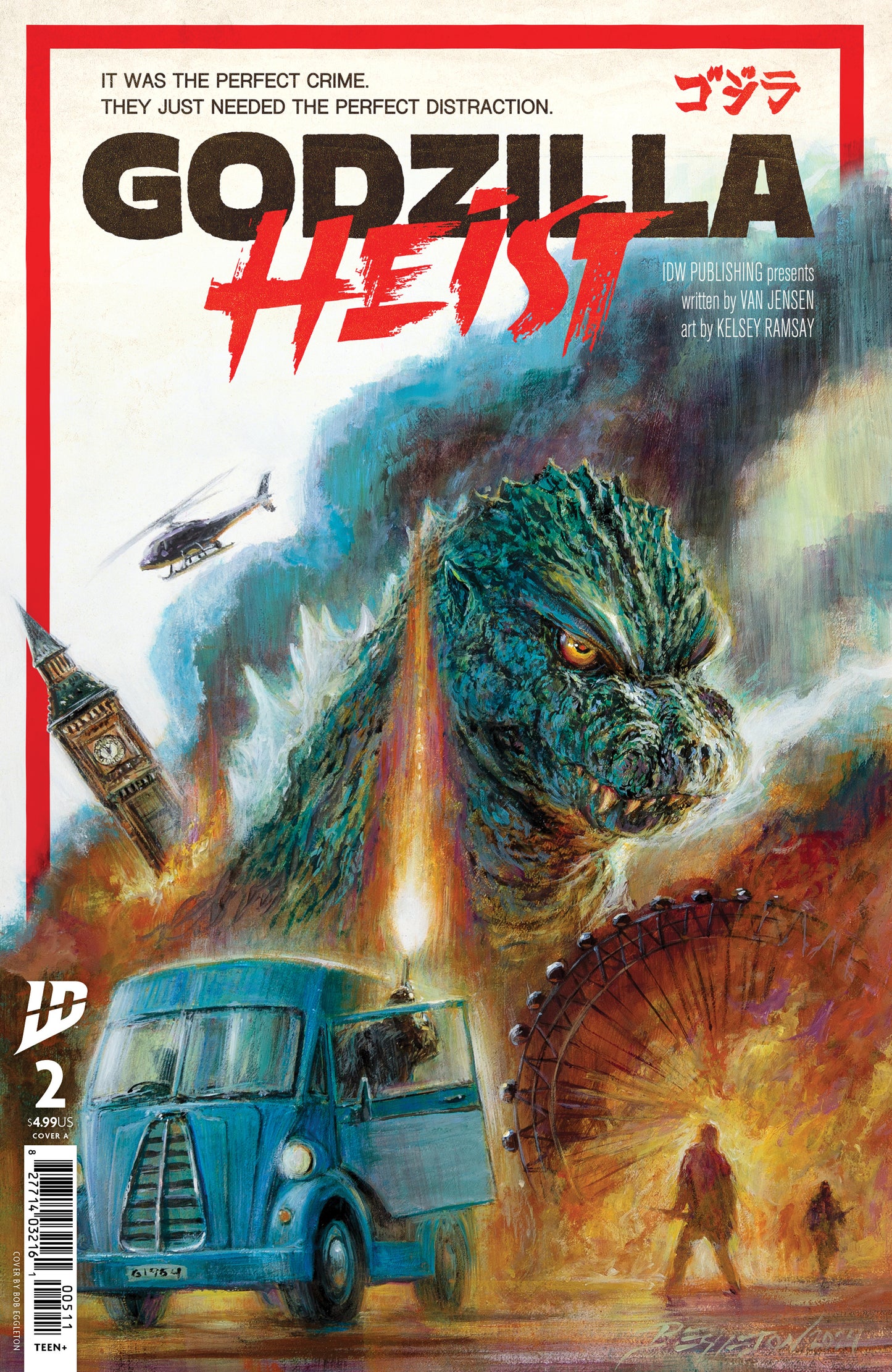 04/02/2025 GODZILLA HEIST #2 CVR A EGGLETON IDW-PRH