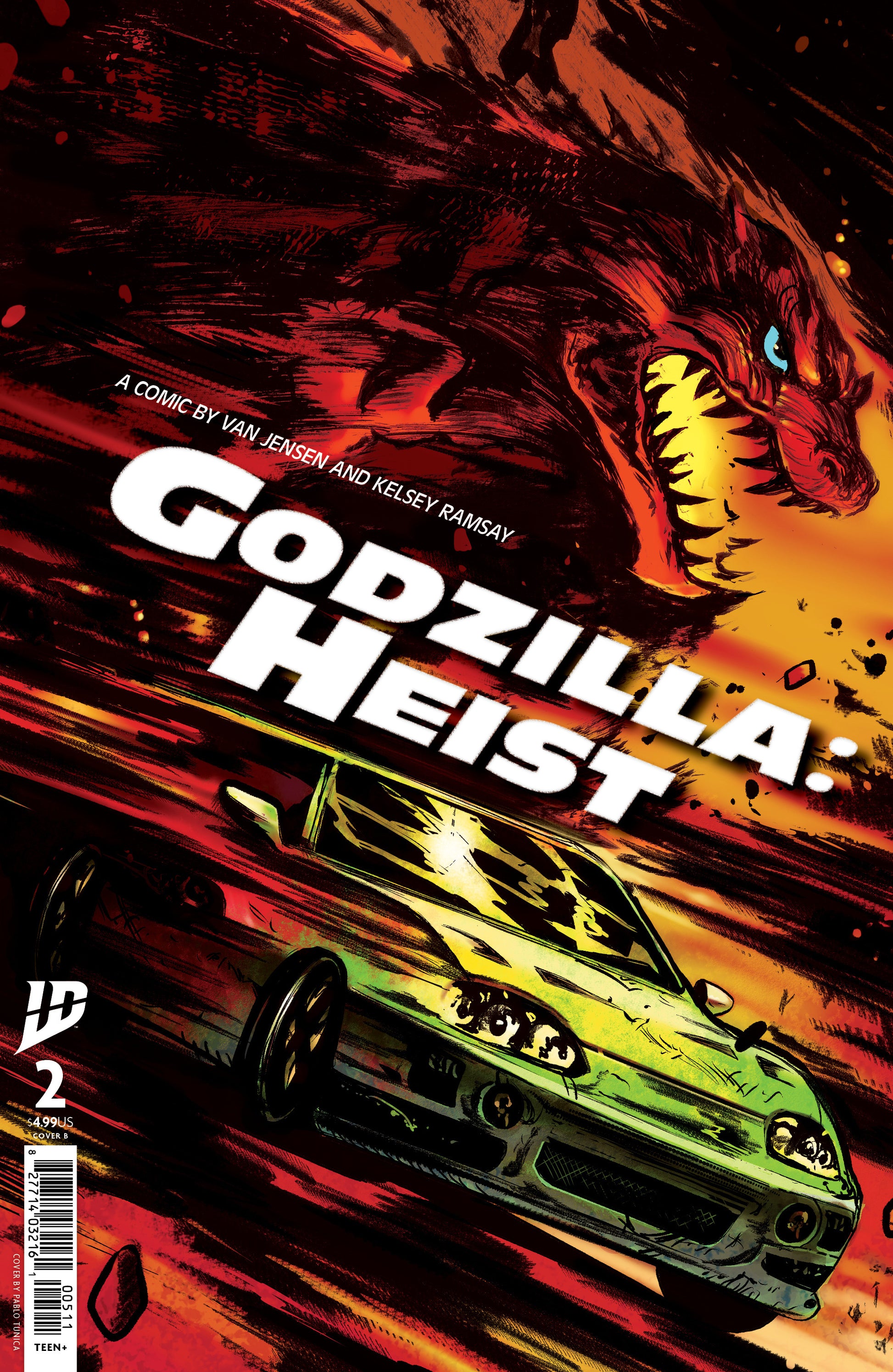 04/02/2025 GODZILLA HEIST #2 CVR B TUNICA IDW-PRH