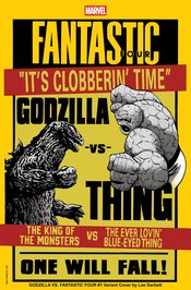 03/19/2025 GODZILLA VS FANTASTIC FOUR #1 LEE GARBETT VERSUS VARIANT MARVEL PRH