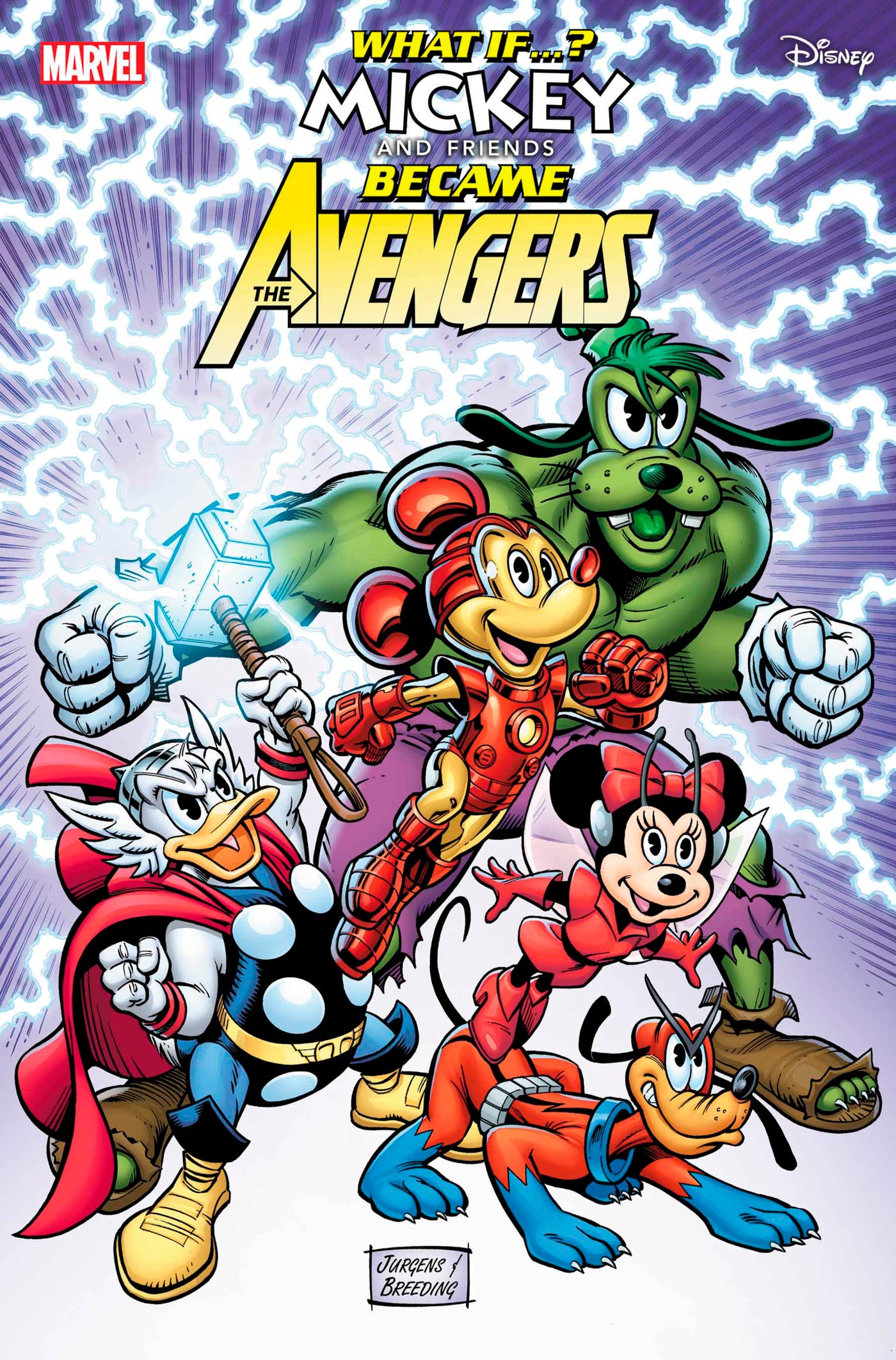 03/05/2025 WHAT IF MICKEY & FRIENDS BECAME AVENGERS #1 DAN JURGENS VAR MARVEL PRH