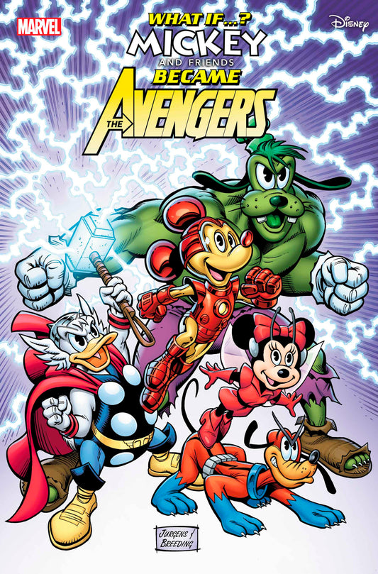 03/05/2025 WHAT IF MICKEY & FRIENDS BECAME AVENGERS #1 DAN JURGENS VAR MARVEL PRH