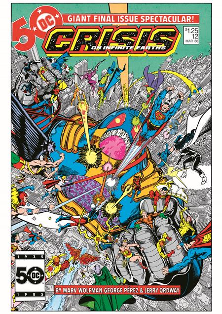 03/19/2025 CRISIS ON INFINITE EARTHS #12 FACSIMILE EDITION CVR A GEORGE PEREZ DC COMICS