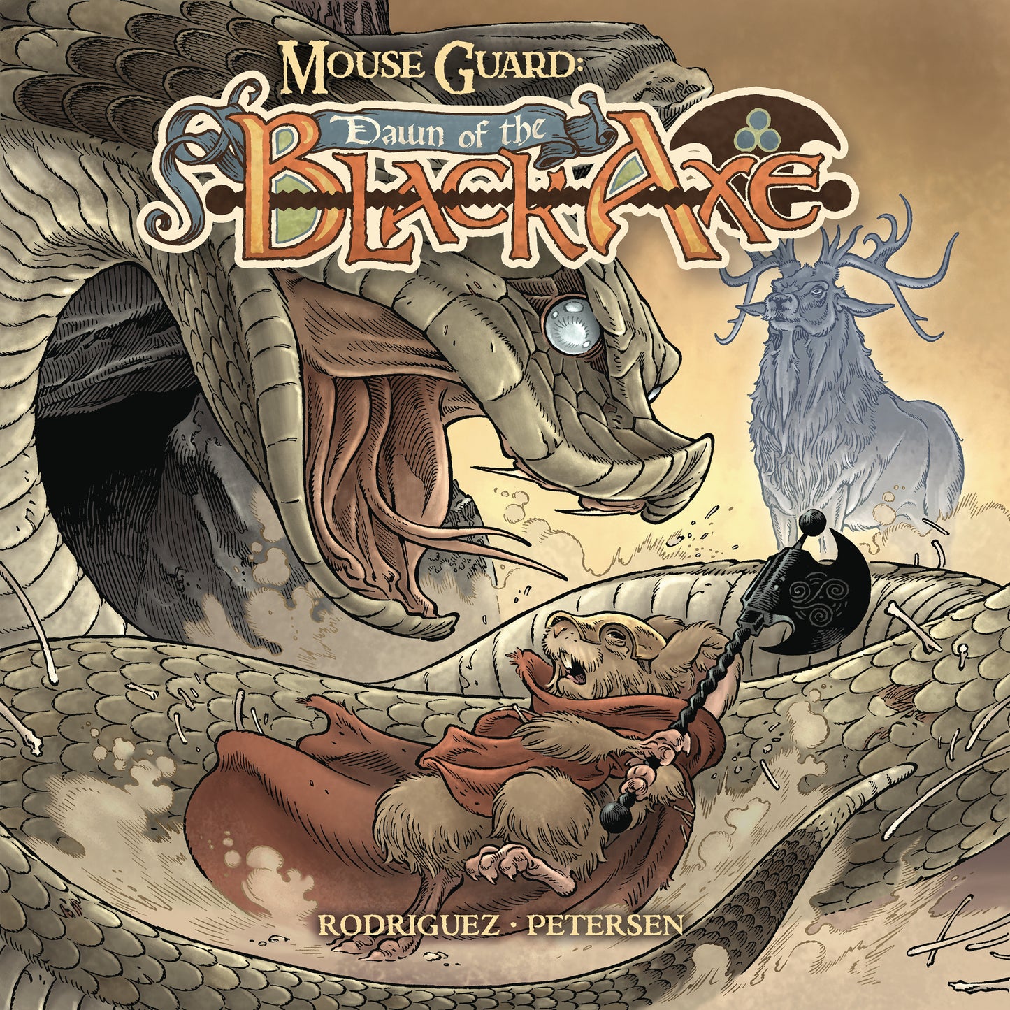 03/19/2025 MOUSE GUARD DAWN OF THE BLACK AXE #1 (OF 3) CVR A RODRIGUEZ BOOM! STUDIOS