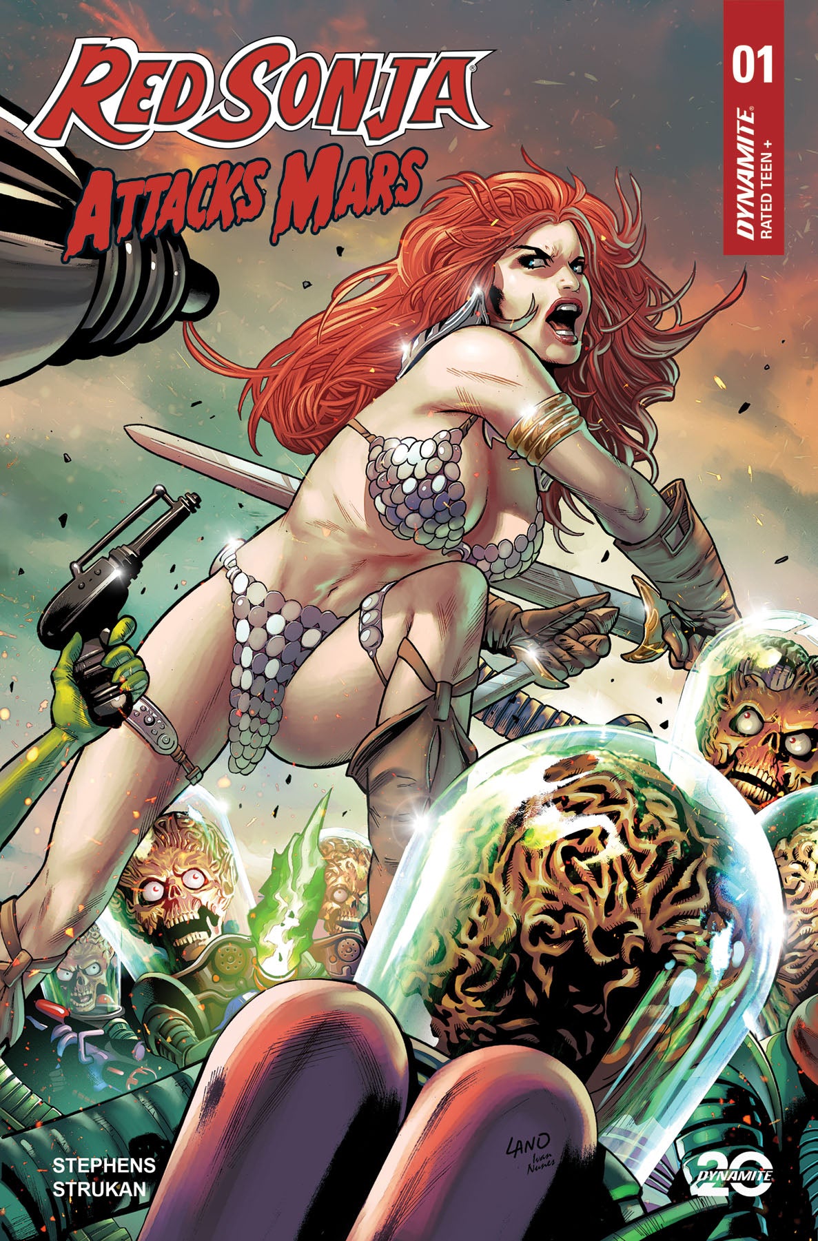 03/19/2025 RED SONJA ATTACKS MARS #1 CVR C LAND DYNAMITE